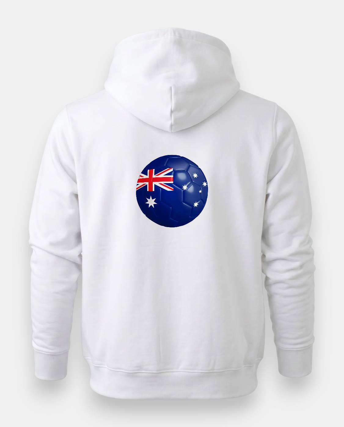AU48: Australia White Globe Hoodie